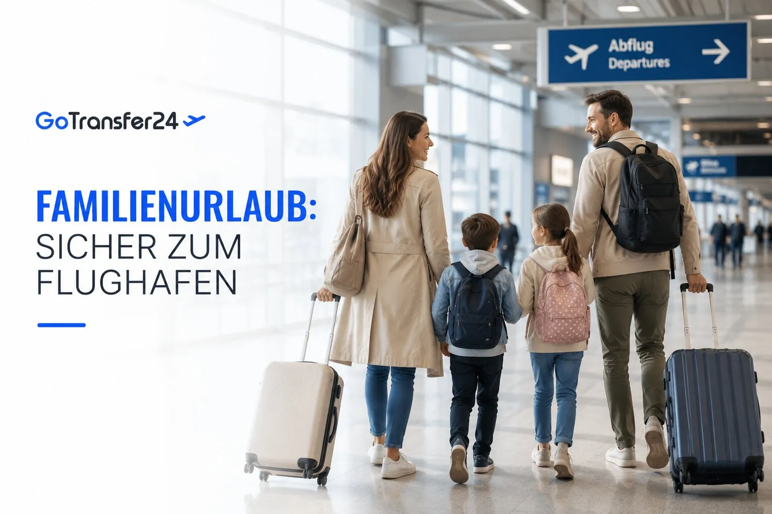Familienurlaub: Mit Kindern sicher zum Flughafen